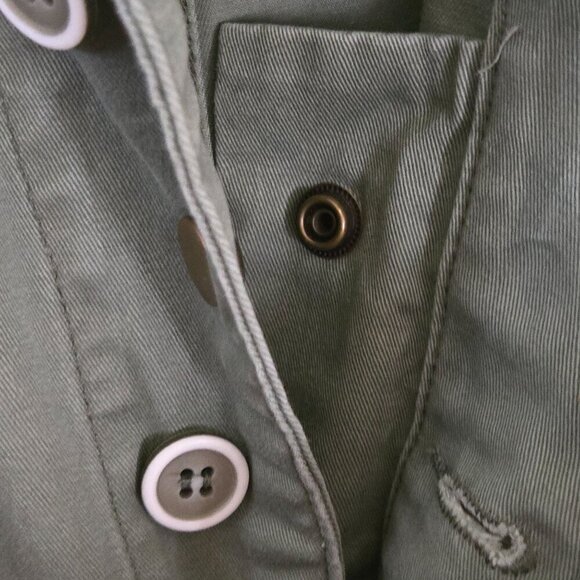 Pistola NWOT Grover Jumpsuit Colonel Green Cotton Snap Button Closure Size M - Picture 10 of 12